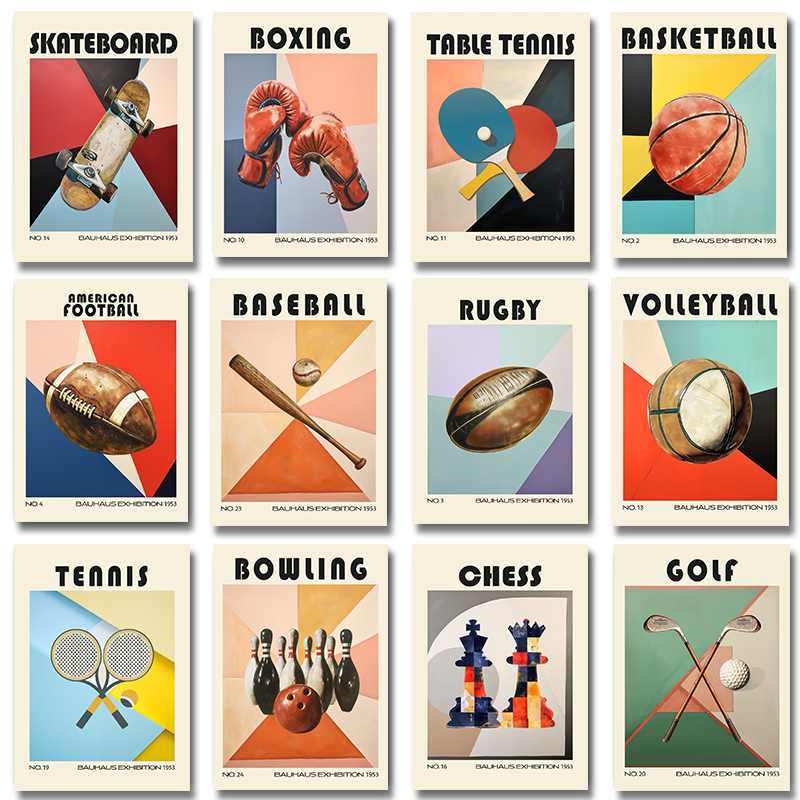 Table Tennis Live - Sem moldura, Pôster Esportivo Vintage em