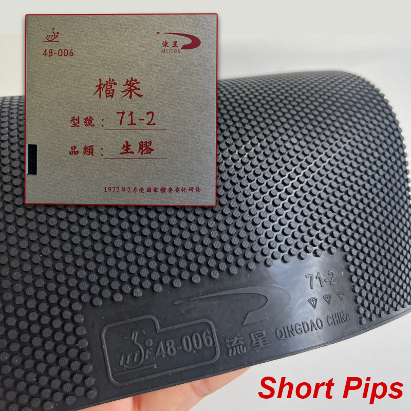 Table Tennis Rubber For Defensive Players - Meteor 71-2 pipas curtas de tênis