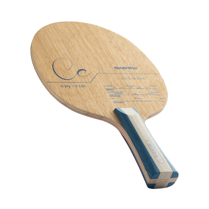 SANWEI CC CARBON Lâmina de tên - Table Tennis Custom Bat avaliação e preço
